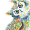 Quirky owl art print