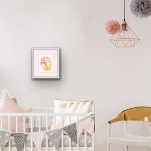 Fox sleeping on flower