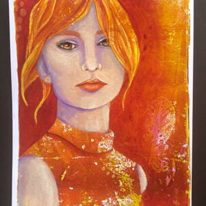 woman with gold earring 2