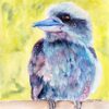quizzical kookaburra painting