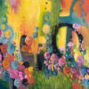 the rose garden -abstract artwork