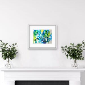 we are all connected painting using actylic inks