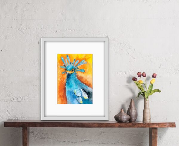 secretary bird artwork
