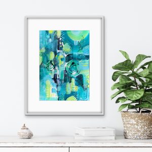 Ethereal Mosaic a beautiful intuitive abstract painting