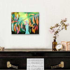 Enter the garden abstract intuitive artwork