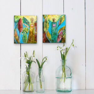 The Nurturer and The Protector - original abstract artworks